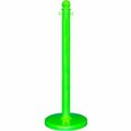 Gec Global Industrial Plastic Stanchion Post, 40inH, Safety Green 96414GL